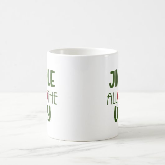 Jingle All the way mit Jingle Bells Coffee Tasse (Mittel)