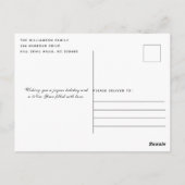 Jingle All The Way | Moderne Weihnachtskarte für d Postkarte (Rückseite)