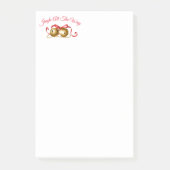 Jingle All the way Post it Notes Post-it Klebezettel (Vorderseite)