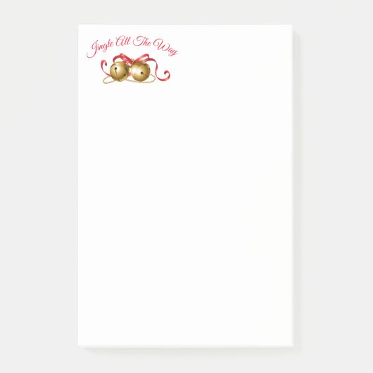 Jingle All the way Post it Notes Post-it Klebezettel (Vorderseite)