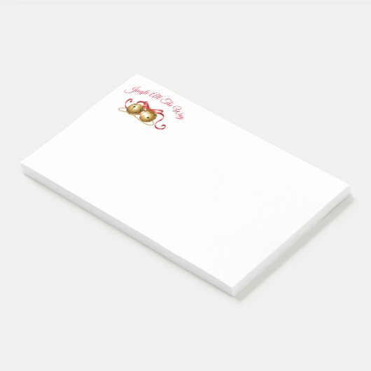 Jingle All the way Post it Notes Post-it Klebezettel (angewinkelt)