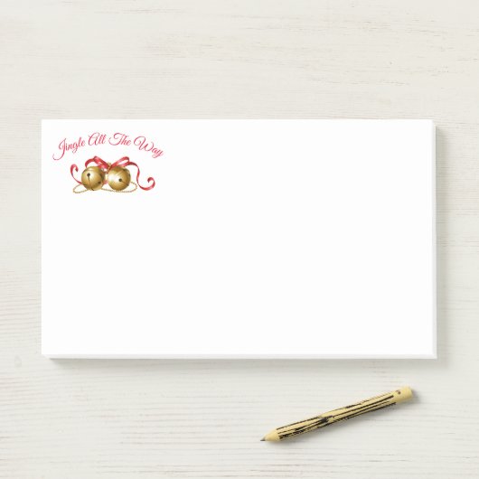 Jingle All the way Post it Notes Post-it Klebezettel (Auf Schreibtisch)