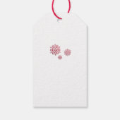 Jingle All The Way Red Script Foto Holiday  Geschenkanhänger (Rückseite)