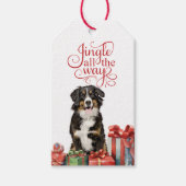 Jingle All Way Bernese Mountain Dog Weihnachten Geschenkanhänger (Vorderseite)