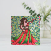 Jingle all Way Bly Dancer Cards Einladung (Stehend Vorderseite)