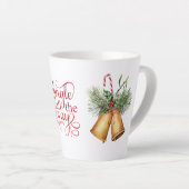 Jingle All Way Christmas Bells Latte Tasse (Rechte Ecke)