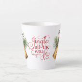 Jingle All Way Christmas Bells Latte Tasse (Vorderseite)