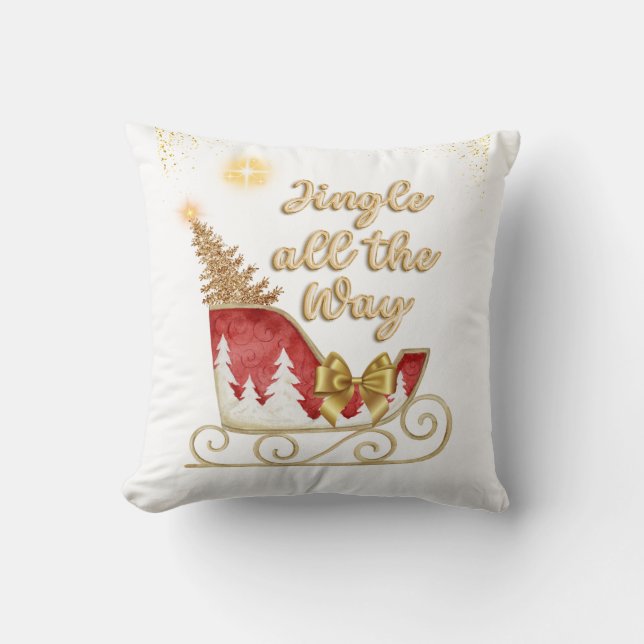 Jingle All way Christmas Pillow Kissen (Vorderseite)
