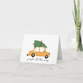 Jingle All way Niedlich geklappt Blank Christmas Karte (Vorderseite)