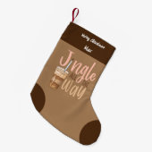 Jingle All Way Personalisiert Kids Kleiner Weihnachtsstrumpf (Vorderansicht (hängend))