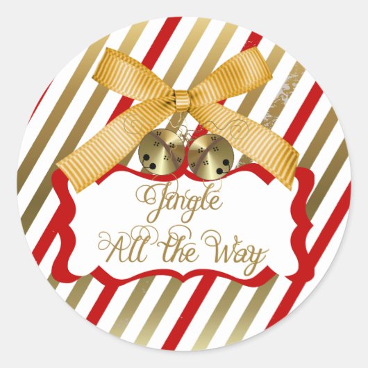 Jingle All Way Round Sticker (Vorderseite)