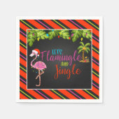 Jingle and Flamingle Christmas Party Napkins - Bl Serviette (Vorderseite)