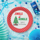 Jingle and Mingle Birthday Paper Plate Pappteller (Party)