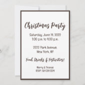 Jingle and Mingle Christmas Basset Hunde Hunde Einladung (Rückseite)