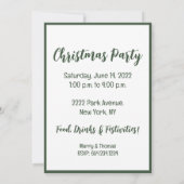 Jingle and Mingle Christmas Boston Terrier Hunde Einladung (Rückseite)