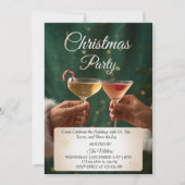 Jingle And Mingle Christmas Cocktail Party  Einladung (Vorderseite)