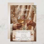 Jingle And Mingle Christmas Cocktail Party  Einladung (Vorne/Hinten)