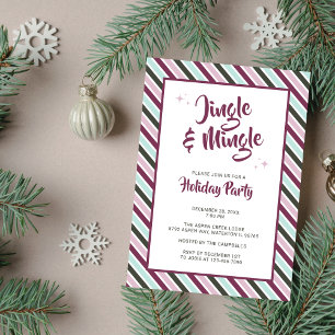 Jingle and Mingle Christmas Holiday Party Strips Einladung