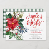 Jingle and Mingle Christmas Invasion Einladung (Vorne/Hinten)