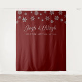 Jingle and Mingle Christmas Party Background Wandteppich (Vorderseite)