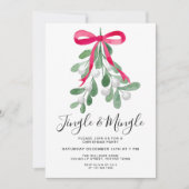 Jingle and Mingle Christmas Party Einladung (Vorderseite)