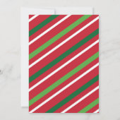 Jingle and Mingle Christmas Party rustikales Holz  Einladung (Rückseite)