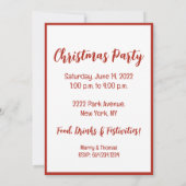 Jingle and Mingle Christmas Pit Bull Hunde Einladung (Rückseite)