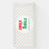 Jingle and Mingle Christmas Wedding Banner (Vertikal)