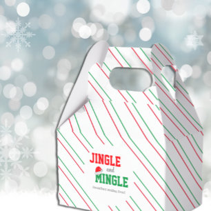 Jingle and Mingle Christmas Wedding Geschenkschachtel