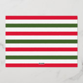 Jingle and Mingle Foil Christmas Party Einladung (Rückseite)