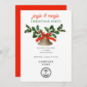 Jingle and Mingle Holiday Business Christmas Party Einladung (Vorne/Hinten)
