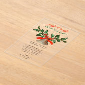Jingle and Mingle Holiday Christmas Party Acryleinladungen (Ablage )