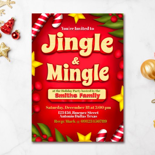 Jingle and Mingle Holiday Einladung