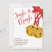 Jingle and Mingle Holiday Party - Einladung (Vorderseite)
