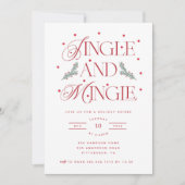 Jingle and Mingle Holiday Party - Einladung (Vorderseite)