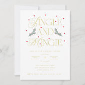 Jingle and Mingle Holiday Party - Einladung (Vorderseite)