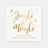 Jingle and Mingle Holiday Serviette (Vorderseite)