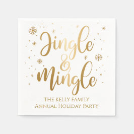 Jingle and Mingle Holiday Serviette