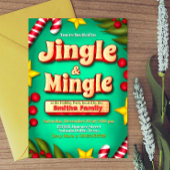 Jingle and Mingle Holiday - Türkis Einladung