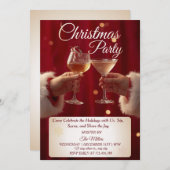 Jingle And Mingle Weihnachts-Cocktailparty Einladung (Vorne/Hinten)