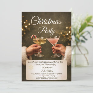 Jingle And Mingle Weihnachts-Cocktailparty Einladung