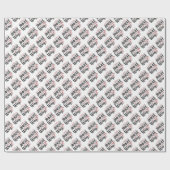 Jingle auf dem ganzen Weg Typografie Geschenkpapier (Flach)