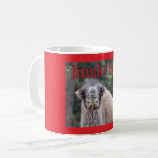 Jingle Baba, der glücklichste Camel Red Kaffeetasse (Vorderseite Links)