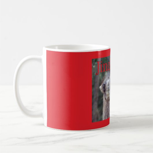 Jingle Baba, der glücklichste Camel Red Kaffeetasse (Links)
