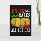 Jingle Bales Jingle Bales Jingle All The Hay Farm Karte (Vorderseite)