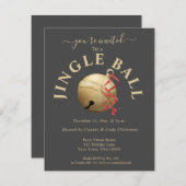 JINGLE BALL, Feierliche Einladung mit Jingle Bell (Vorne/Hinten)