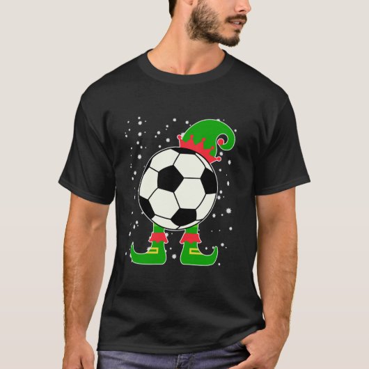 Jingle Ballers Christmas Soccer Ball Xmas Elf Squa T-Shirt (Vorderseite)