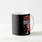 Jingle Ballers Plaid Santa Dabbing Baseball Christ Kaffeetasse (VorderseiteRechts)