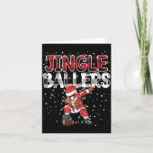 Jingle Ballers Santa Football Christmas Soccer Pla Karte (Vorderseite)
