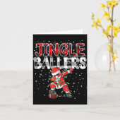 Jingle Ballers Santa Football Christmas Soccer Pla Karte (Gelbe Blume)